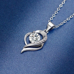 Shining Moissanite Classic 925 Sterling Sliver Necklace