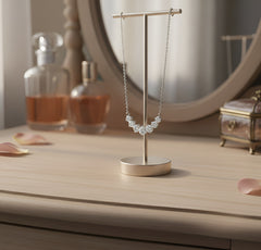 7 Moissanite Classic 925 Sterling Sliver Necklace For Women