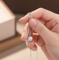 Zircon Fashion Italian Silver Necklace For Women