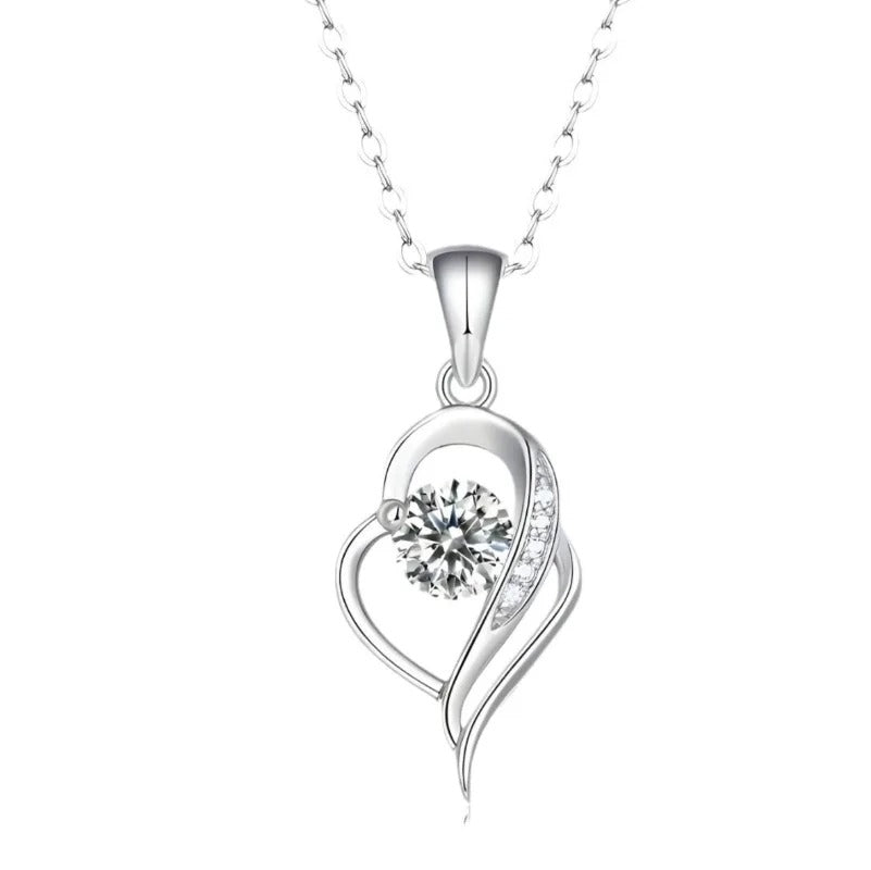 Shining Moissanite Classic 925 Sterling Sliver Necklace